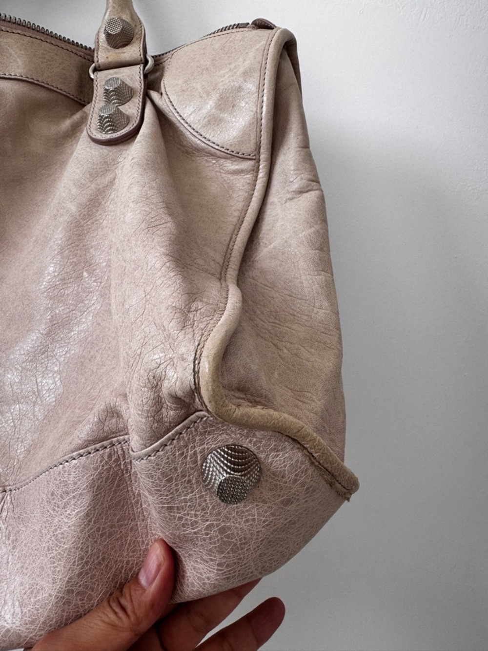 Balenciaga dusty pink Leather Work Bag - Picture 7 of 16